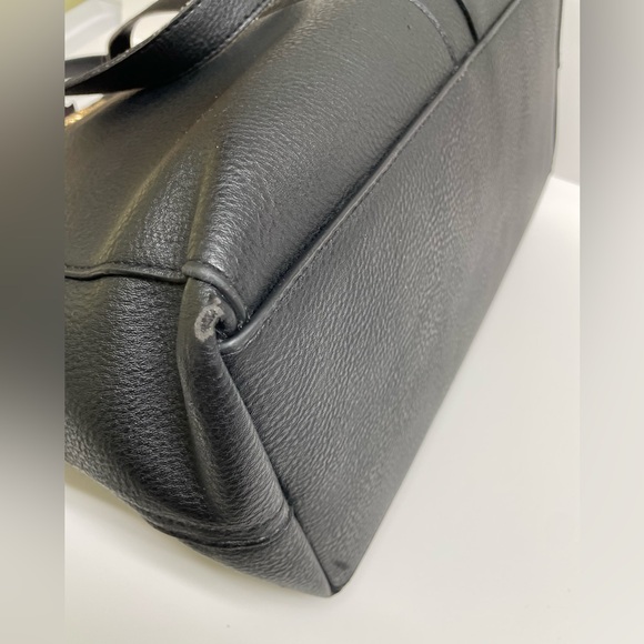 Steve Madden Black Leather Tote - Picture 8 of 9